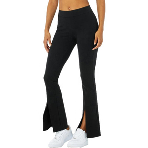 High Waist Bell Bottom Women Flare Pants Women Wide Legs Pant Ladies Print Flared <b>Trouser</b> OEM Serviced Customized Pants - Product Image 1