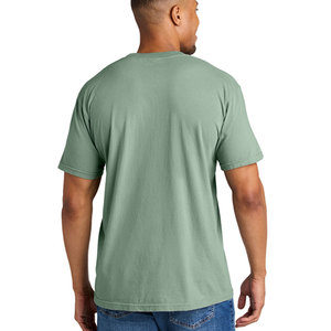 T-shirt Classique Homme 100% Coton avec Logo Sérigraphié sur le Devant Coupe Ample Anti-Boulochage Vente en Gros Haute Qualité Marque Personnalisée - Product Image 3