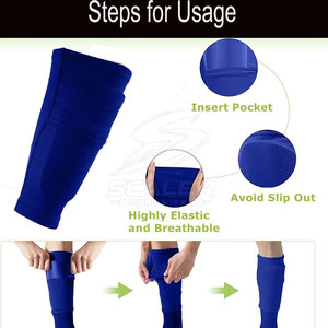 สนับแข้งฟุตบอลแบบมีแผ่นรองรับแรงกระแทกและบุนุ่มสำหรับผู้เล่นทุกระดับบนสนาม - Product Image 4