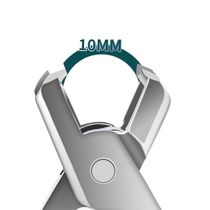 ที่ตัดเล็บสแตนเลสแบบโค้ง 1 ชิ้น ป้องกันเล็บกระเด็น ช่องตัดขนาดใหญ่ สำหรับเล็บหนาและแข็ง ใช้งานได้อย่างมืออาชีพ สำหรับนิ้วมือและนิ้วเท้า - Product Image 3