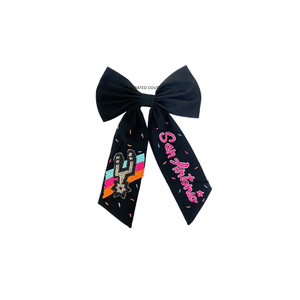 Diadema de moda para mujer con lazo bordado personalizado de pedrería, diseño más reciente para aficionadas al día del partido, estilo casual hecho a mano - Product Image 4