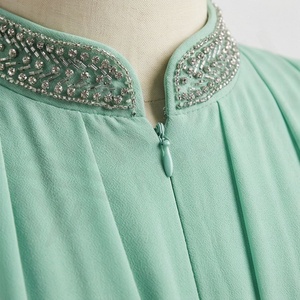 ชุดมุสลิมผู้หญิงแขนยาวเรียบง่ายคุณภาพสูงระบายอากาศได้ดี สไตล์อิสลามแบบอาบายะห์ คัฟตัน ผ้าฝ้ายทรงแม็กซี่ รับสกรีนโลโก้ - Product Image 4