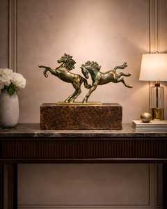 Luxury Stylish Golden Brass Swan Figurines Handmade Eco-Friendly Durable Modern Tabletop Decor Jaffsexports 2Pcs Living Room - Product Image 6
