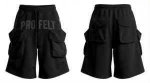 Shorts Cargo Unisexe Vintage en Toile Respirante à Séchage Rapide, Multi-Poches, Taille à Cordon, Longueur Genou, Style Décontracté Streetwear – Vente en Gros - Product Image 6