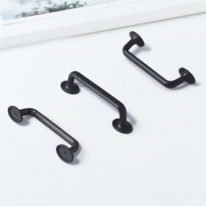 Poignée de tirage en alliage de zinc moderne et durable pour armoire de cuisine, placard, salle de bain, tables de nuit – Noir mat minimaliste - Product Image 4
