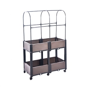กระถางปลูกต้นไม้กลางแจ้งพร้อมโครงเหล็กและเต็นท์ปลูกพืช - Product Image 1