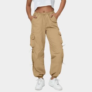 Pantalon cargo pour homme délavé à l'acide, écologique, taille haute, poches utilitaires, décontracté, streetwear, coupe ample, tendance, vêtement de travail - Product Image 1