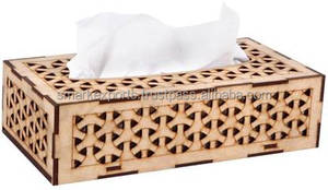 Caja de pañuelos de madera hecha a mano con detalles florales, perfecta para la decoración del hogar de habitaciones de hotel de lujo o rincones espirituales - Product Image 4