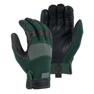 Gants de travail utilitaires personnalisables, paume en cuir synthétique, dos respirant en Spandex, gants de sécurité, tendance du marché américain et européen - Product Image 5