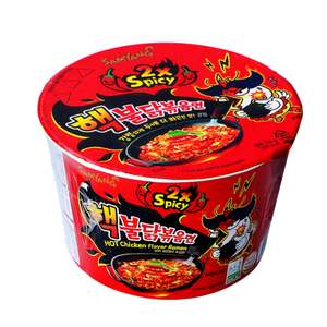 Nouilles en bol Samyang Buldak saveur poulet épicé premium 105g pour la distribution en gros et les chaînes de distribution de détail en vrac à l'échelle mondiale - Product Image 1