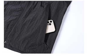 Men's <b>Red</b> Fleece Jacket Stand Collar Zipper Closure Windproof Casual Outdoor Wear Autumn Season Regular Fit Slim Style - Product Image 5