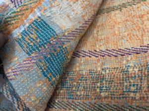 Jetés Kantha recyclés faits à la main, couvertures en patchwork de coton vintage, couvre-lits bohèmes pour la décoration intérieure, vente en gros de textiles de maison - Product Image 5