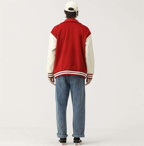 URBANGAZER High Quality 100% Wool Eco-Friendly Anti-Static Thick Varsity <b>Jacket</b> <b>Men</b> Chenille Embroidery Sleeves Custom <b>Baseball</b> - Product Image 4