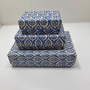 Boîtes rigides en papier imprimé à la main avec pelliculage brillant pour emballages cadeaux écologiques, rangement de bijoux, artisanat et décoration - Product Image 2