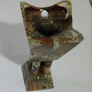 Brûleur d'encens en résine et bois dur « Forêt Céleste » – Support exclusif fait main pour bâtonnets et cônes d'encens, idéal pour les espaces de méditation - Product Image 2