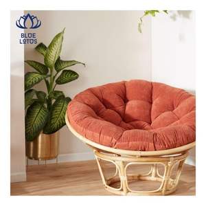 Silla Papasan de Primera Calidad 2026 con Estructura Tejida y Asiento Acolchado para Descanso y Meditación, Diseño Estable - Product Image 4