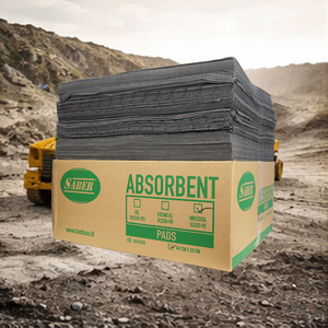 Tampon absorbant universel 200 g/m² pour le contrôle des déversements industriels d'huile, de produits chimiques et de liquides – Fournisseur de tampons d'entretien à haute absorption - Product Image 1