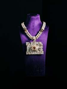 Diseño Personalizado, Plata de Ley 925, Chapado en Oro de 18K, Colgante Hip Hop con Moissanita VVS, Certificado GIA, Joyería Fina - Product Image 2