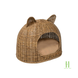 Cama de Ratán Hecha a Mano de Lujo para Gatos, Cesta Ecológica de Mimbre para Mascotas, Muebles Naturales para Gatos - Product Image 4