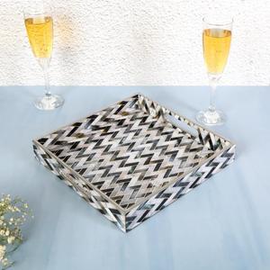 Bandeja de Servicio Decorativa Moderna para Café, con Logotipo Personalizado, Estilo Vintage, Bandeja para Desayuno con Impresión de Adhesivos Esmaltados - Product Image 5