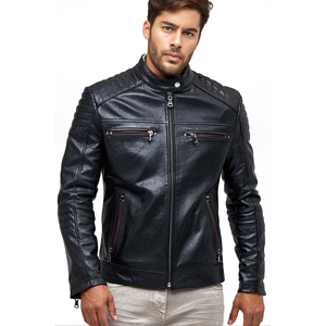 Fall <b>Winter</b> Men Leather Jacket Best Quality Men Leather Jacket Genuine Leather Men Jacket for Online Sale - Product Image 1