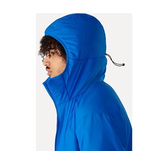 <b>Men</b> Hooded Waterproof <b>Ski</b> <b>Jacket</b> Synthetic Insulation Gore-Tex Full Zip Outerwear <b>Blue</b> - Product Image 4