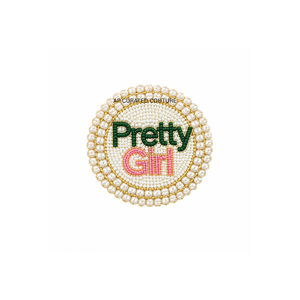 Broches personnalisées en gros avec lettres grecques, perles et perles de culture, idéales pour les fêtes, mariages, cadeaux, faites à la main et personnalisables - Product Image 1