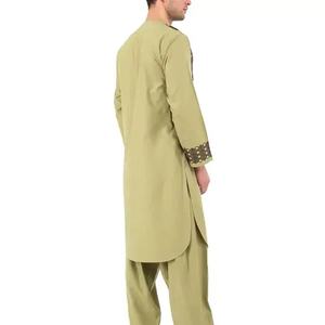 Nuevo Diseño de Moda, Shalwar Kameez Afgano, Vestido Nacional Musulmán Transpirable, Vestido Afgano Balochi de Kabul, Vestido Afgano Bordado - Product Image 4