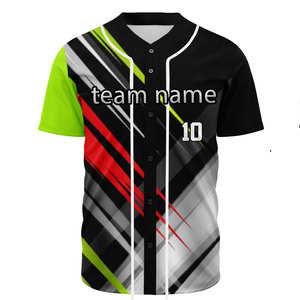 Camiseta de Béisbol de Nuevo Estilo, Diseño Personalizado, Camiseta de Béisbol Sublimada para Hombre, Uniforme de Béisbol Bordado para Equipo, Ropa de Softbol - Product Image 3