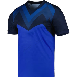 Camiseta de Fútbol Verde Personalizada para Hombre, Manga Corta, Estampado Geométrico Sublimado, Poliéster Transpirable, Ajuste Atlético, para Todas las Temporadas - Product Image 3