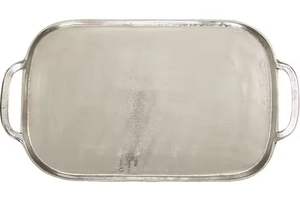 Plateau de service décoratif argenté style américain avec poignée, idéal pour fruits, biscuits et snacks, vente en gros, plateaux décorés pour la décoration intérieure - Product Image 4