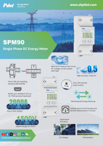 <span class=keywords><strong>SPM90</strong></span>มิเตอร์วัดพลังงานแบบนักบินราง RS485รางดินระบบดิจิทัลความแม่นยำสูงประหยัดพลังงาน - Product Image 2