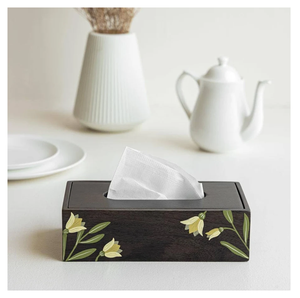 Stylish Black Printed Wooden <b>tissue</b> Box Wholesale Attractive Design For Modern Home Dining table Organizer Crafts - Product Image 1