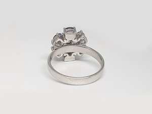 Handmade Tanzanite Flower <b>Ring</b> 925 Sterling <b>Silver</b> Natural Gemstone Jewelry Elegant Gift For Women Unique Design - Product Image 4