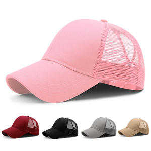 RICSA Breathable Mesh <b>Baseball</b> <b>Cap</b> 3D Embroidery Adjustable Unisex Casual Hat Spring Summer Outdoor Adult Fit Model 624 Pink Red - Product Image 1