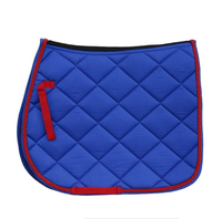 Ensemble de tapis de selle pour cheval en peau de mouton de qualité supérieure avec bonnet d'oreille assorti |   Tapis de selle équestre matelassé hexagonal |   Équitation
