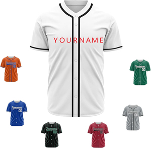Camiseta de Béisbol para Hombre, Venta Caliente, Tela Transpirable de Alta Calidad, Antibacteriana, Servicio OEM, Personalizada, Venta al Por Mayor - Product Image 3