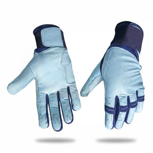 ถุงมือตีเบสบอลสำหรับคนถนัดซ้าย คุณภาพสูง หนังแท้แยกส่วน น้ำหนักเบา ทนทาน จับกระชับ  รับสกรีนโลโก้ตามสั่ง - Product Image 1