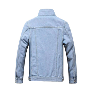 Chaqueta Vaquera de Invierno para Hombre al por Mayor, 100% Algodón, Manga Larga, Transpirable, Ecológica, Prenda Exterior de Moda, Precio de Fábrica - Product Image 3
