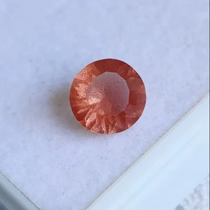 Pierre de soleil d'Oregon naturelle, forme ronde, couleur orange, taille concave, prix de gros disponible - Product Image 3