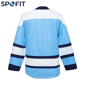 Nouvelle arrivée, maillot de hockey sur glace personnalisé par sublimation, OEM, 100% polyester, unisexe, nom et numéro personnalisés, logo, maillot de hockey sur glace à séchage rapide - Product Image 5