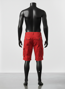 กางเกงขาสั้นคาร์โก้ผู้ชายสำหรับฤดูร้อน กางเกงขาสั้นคาร์โก้ลำลองสไตล์ไฮสตรีทเหนือเข่า ผ้าฝ้าย กางเกงขาสั้นซาฟารีสำหรับผู้ชาย - Product Image 2