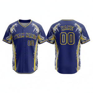Vêtements de sport en polyester respirant, à séchage rapide, antibactérien, anti-UV, haute performance, uniforme de baseball personnalisé imprimé par transfert thermique - Product Image 4