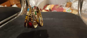 Timeless Gleam Eco-friendly Brass Cuff Bracelet Set Hecho a mano Ajustable Lujo Estilo moderno Personalización Joyería de moda para - Product Image 3