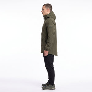 Veste parka softshell personnalisable pour homme, longue, respirante, réversible, pour l'extérieur urbain, vêtements d'hiver, fourrure, polyester, élasthanne, OEM personnalisé - Product Image 3