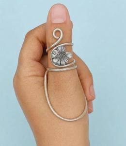 Férula para el pulgar con artritis, de latón y plata de ley 925, anillo de férula EDS - Product Image 5