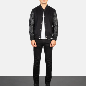 Chaqueta de Invierno Varsity para Hombre, de Alta Calidad, Elegante, con Cuello Alto, Logotipo Bordado Personalizado, Precios al por Mayor - Product Image 3