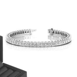 4mm Iced Out Diamond Tennis <b>Bracelets</b> with VVS Moissanite Diamonds <b>Bracelet</b> Bangle from Indian Supplier & Manufacturer - Product Image 3