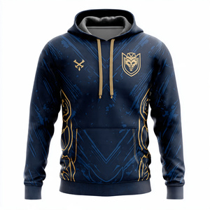 เสื้อฮู้ดฟุตบอลคุณภาพสูงสำหรับผู้ชาย เสื้อฮู้ดฝึกซ้อมฟุตบอล เสื้อฮู้ดกีฬาฤดูหนาว เสื้อฮู้ดฟุตบอลแบบซับลิเมชั่นสำหรับผู้ชาย - Product Image 5