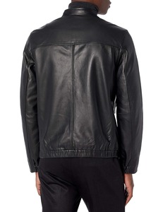 Solid Color Casual Men's Eco-Friendly Breathable Leather Winter <b>Jacket</b> - Product Image 4